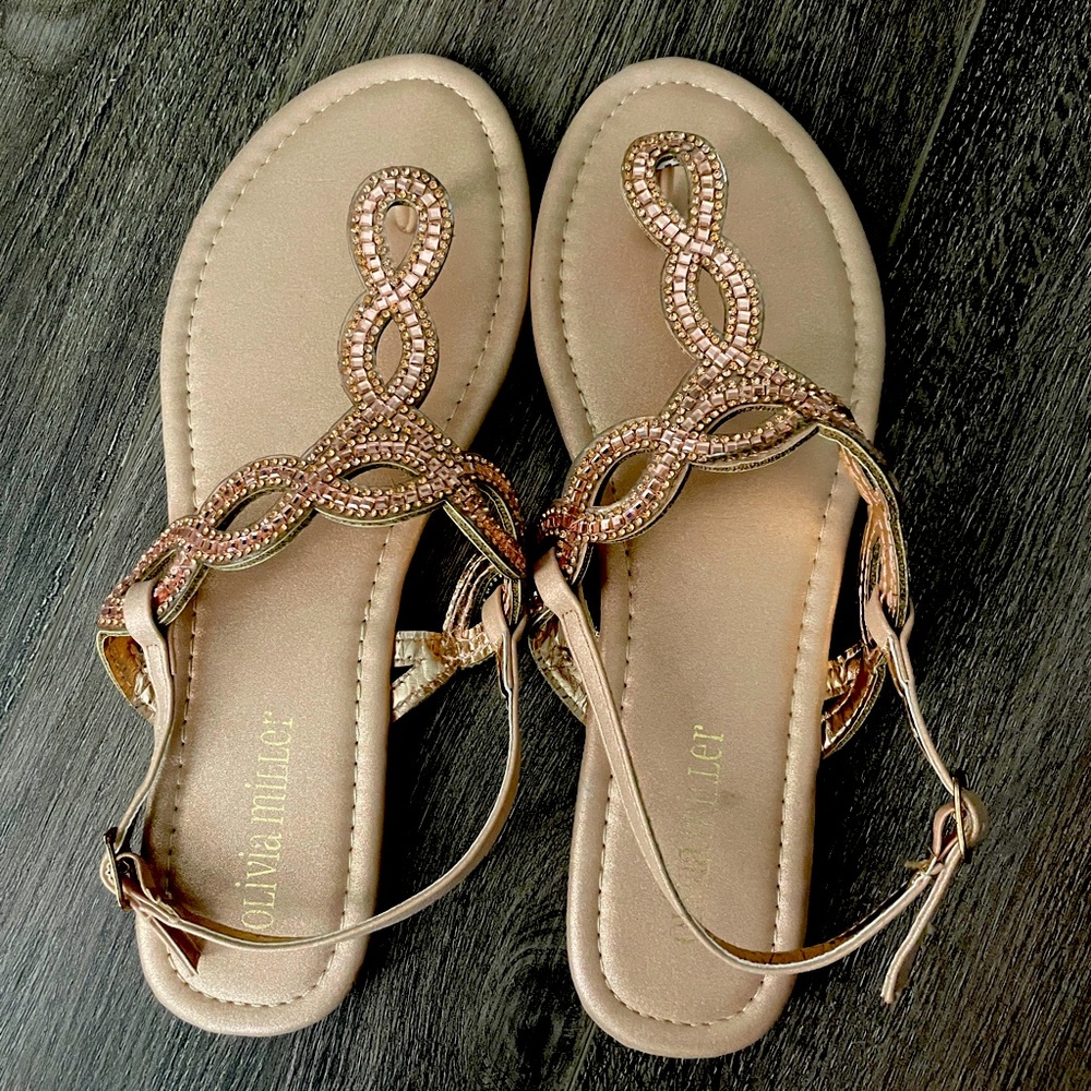 Rose Gold Flats- Brand New- Size 8!